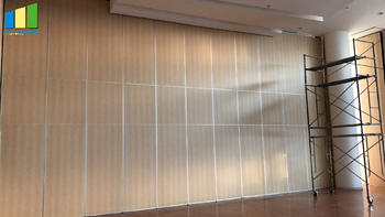 Soundproof Material Sliding Aluminium Track Operable Wall Partition for Restaurant