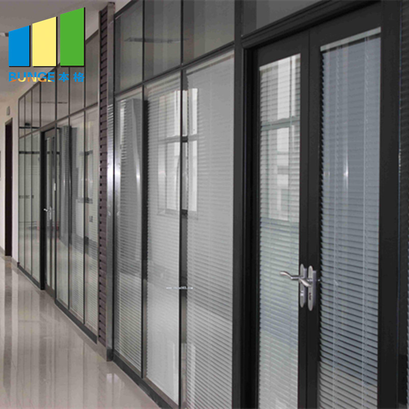 Modern Design Modular Fixed Office Glass Partition Wall