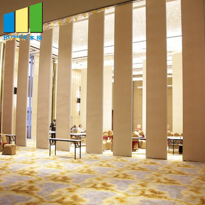 Manual Operating System Banquet Hall Removable Acoustic Folding Moveable Wall Partitions