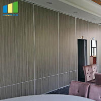 Hotel Moveable Partitions Acoustic Wooden Hanging Folding Partition Walls