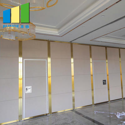 Hotel Wooden Operable Sliding Folding Partition Acoustic Movable Partition Wall