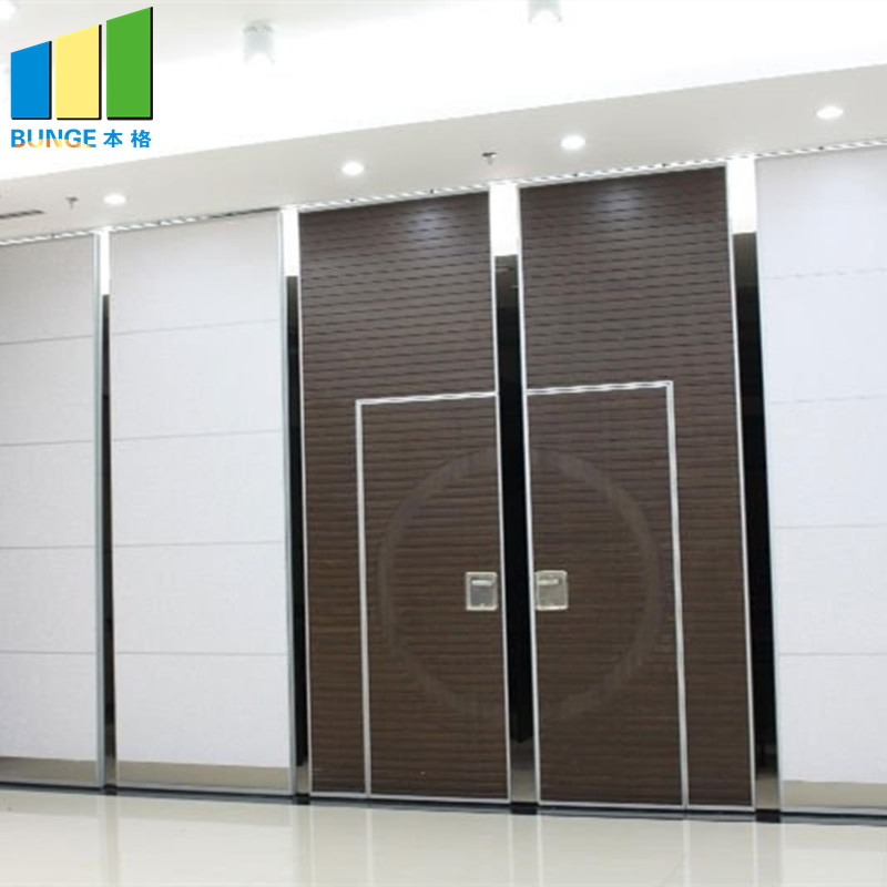 Folding Door Sliding Aluminium Track Acoustic Room Divider Hotel Movable Partition Wall