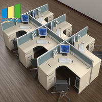 Anti - Dirty School And Office Furniture Partition Walls , 4-6 Person Office Desks