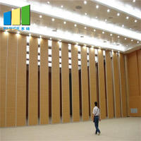 Aluminum Frame Office Wooden Operable Partition Walls Materials