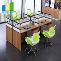 Modern Office Furniture Modern Office Furniture Modular Aluminum Glass Partitions 4 Person Office Cubicle Workstations