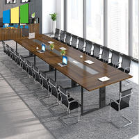 Commercial Office Furniture Meeting Room Negotiation Wooden Table Tops Melamine Conference Boardroom Tables