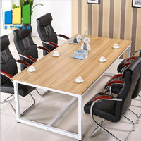 Meeting Room Furniture Steel Structure Office Executive Wooden Melamine Conference Tables and Chairs