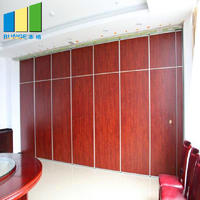 Hotel Restaurant Sliding Acoustic Partition Wall / Hanging Soundproof Movable Wall Partitions