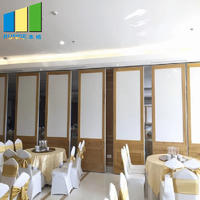 Aluminium Frame Banquet Sliding Folding Room Partitions Soundproof Movable Walls for Restaurants