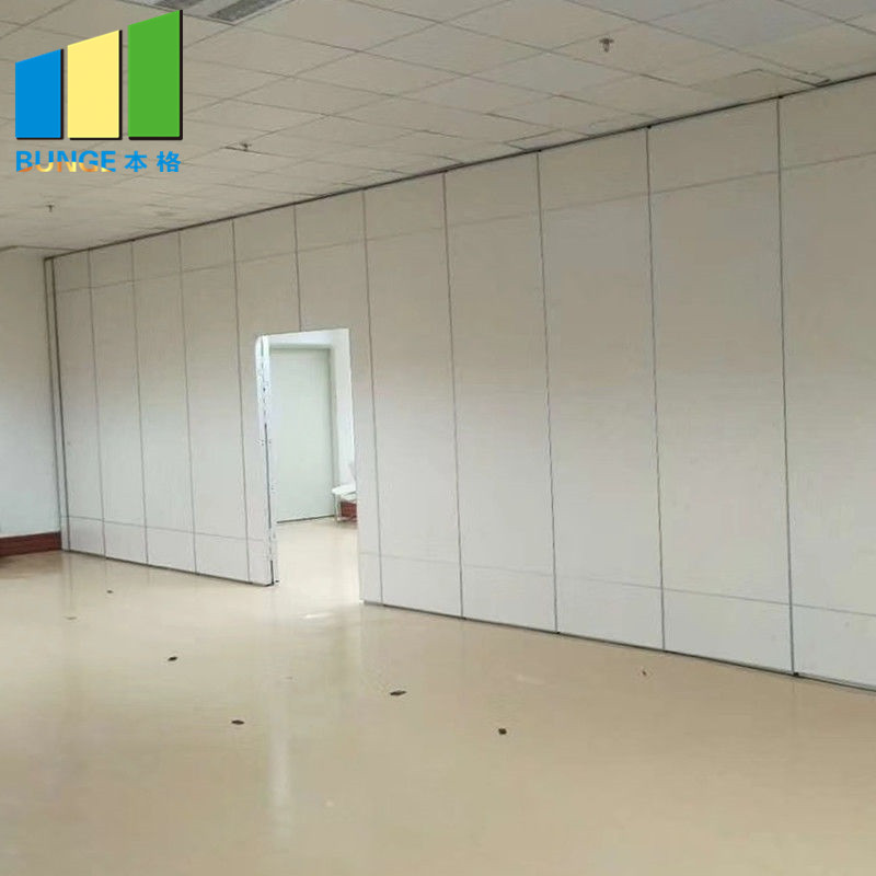 MDF Melamine Soundproof Movable Walls Office Sliding Acoustic Partitions for Conference Room