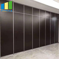 Aluminium Frame Sliding Folding Acoustic Banquet Hall Partitions Soundproof Movable Walls
