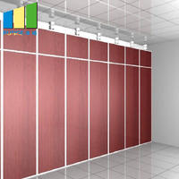 Aluminium Frame Sliding Folding Acoustic Banquet Hall Partitions Soundproof Movable Walls