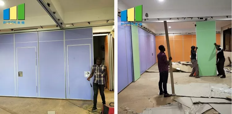 Aluminum Frame Dubai Fire Proof DIY Movable Acoustic Wall Partition for Auditorium