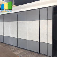 Folding Sliding MDF Meeting Room Partitions / Banquet Hall Soundproof Operable Partition Walls