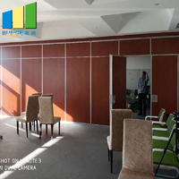 Commercial Soundproof Sliding Partition Wall Cambodia Folding Movable Partition Door for Office