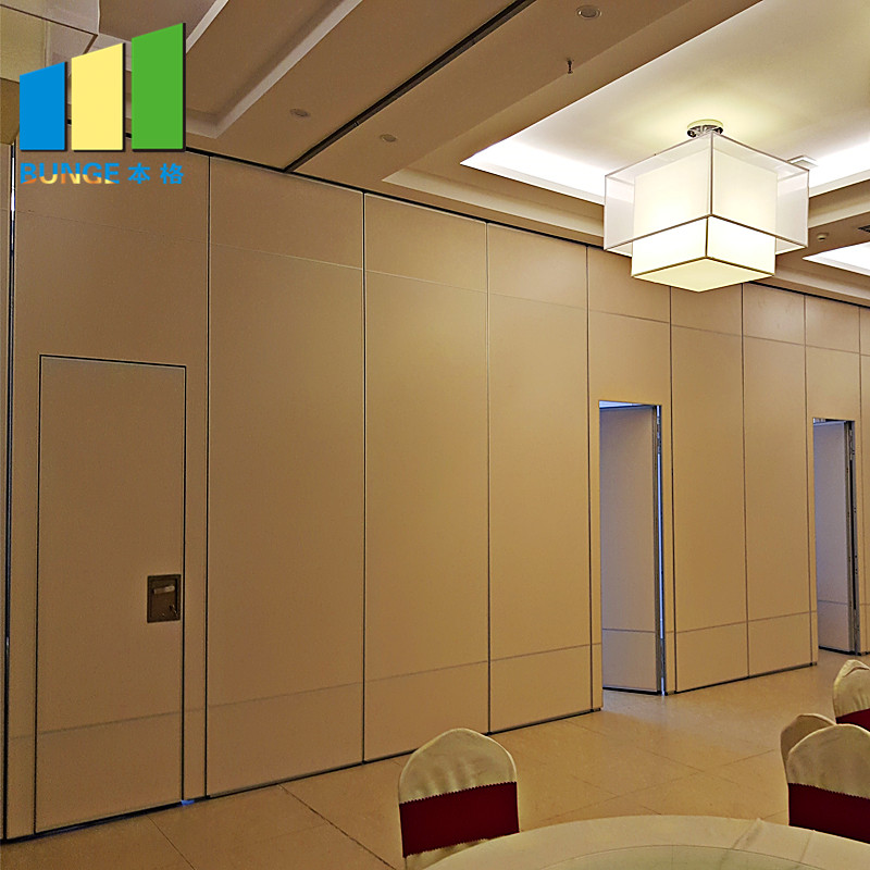 Lightweight Office Sliding Removable Walls Conference Room Foldable Mobile Acoustic Partition Walls