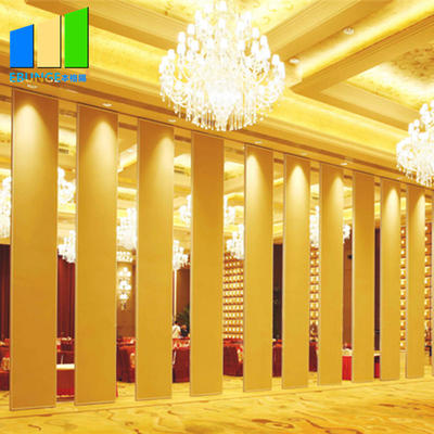 Sliding folding partition in room partition board melamine movable wooden partition wall for banquet