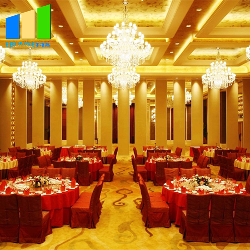 Movable partition wall attachment operable mobile wall accordians sliding door for banquet